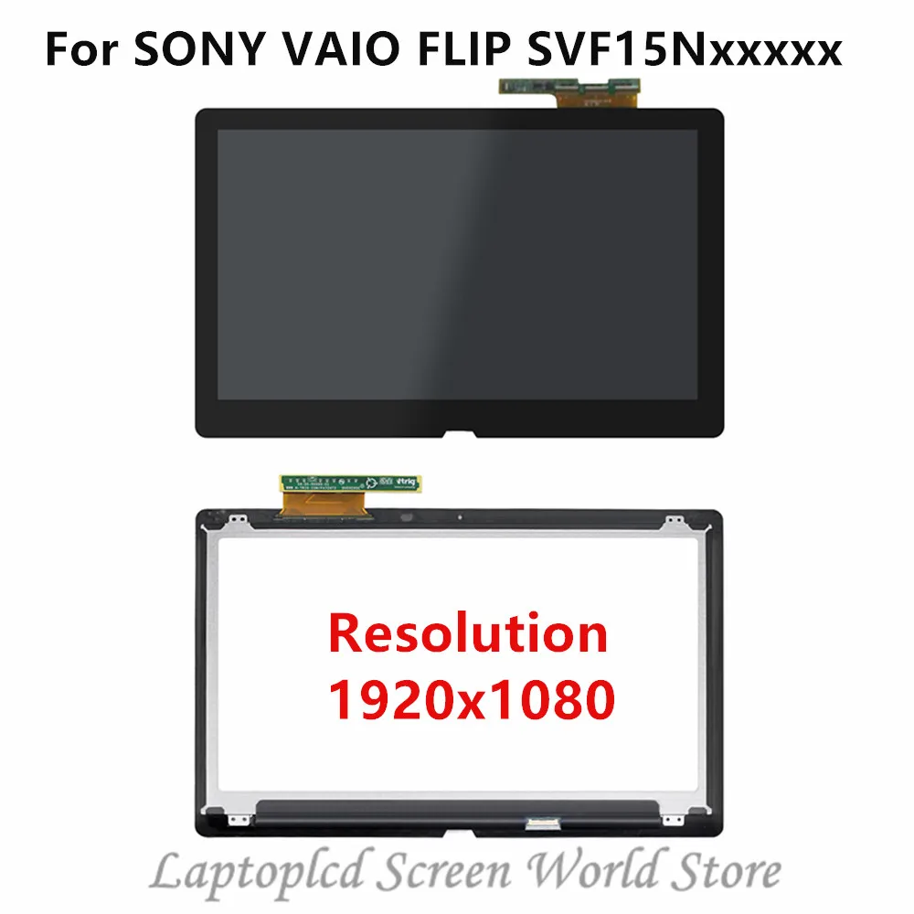 

FTDLCD 15.6'' LCD Touch Screen Digitizer Assembly Display For SONY VAIO FLIP SVF15N18SCS SVF15N15CDB SVF15NB1GL SVF15N18PGB