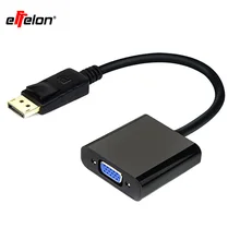 Effelon DP TO VGA кабель 1080 P Позолоченные Стандартный DisplayPort-VGA конвертер адаптер для телевизора проектор дисплей