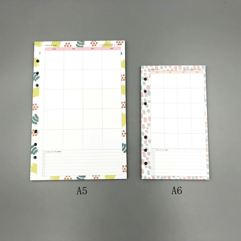 

Fromthenon Illustration Filler Paper Weekly A5A6 Planner Inner Refill For Filofax Spiral Notebook School Supplies Stationery