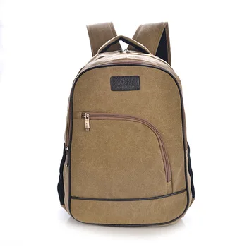 

Factory Direct 2018 Leisure Canvas Double Shoulder Bags Fashion Tide Men Bags Multi-functional Short Distance Travel Backpack