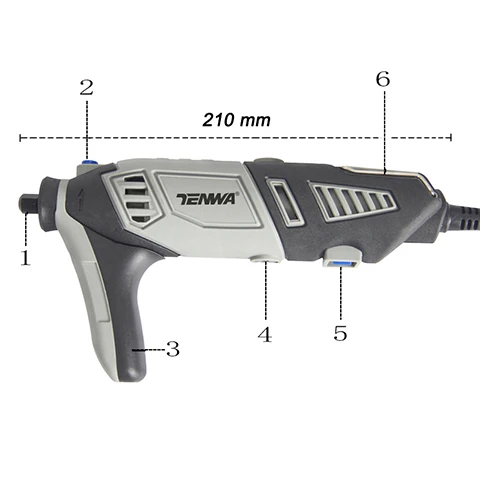 TENWA 180 Вт электрическая мини дрель шлифовальный станок Dremel стиль вращающиеся инструменты с переменной скоростью DIY электрическая ручная дрель машина с аксессуарами