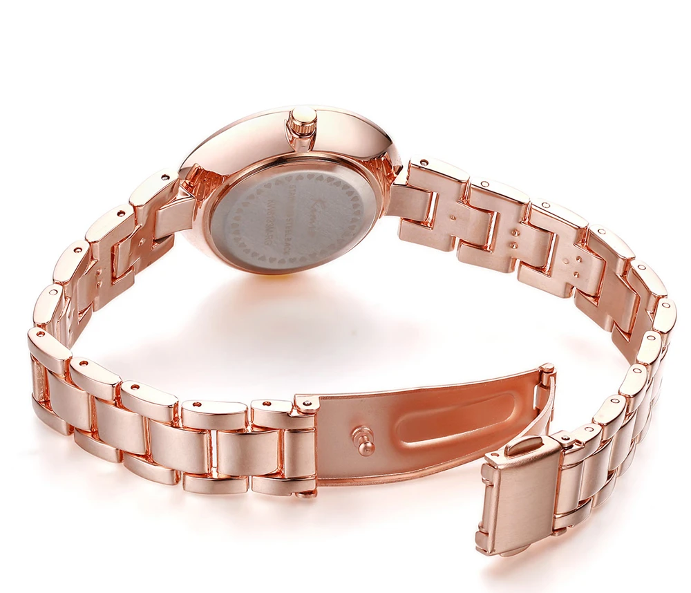 KIMIO Thin Clock Women Fashion Simple Watches Rhinestones Dress Woman Watch Rose Gold Quartz Ladies Women's Watch Wristwatch