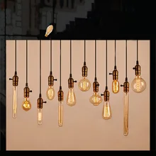 Винтажный патрон Эдисона E27 патрон цоколя E27 патрон алюминиевый корпус патрон лампы подвесное освещение розетка с 1,2 м провод и переключатель