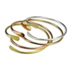 MYLONGINGCHARM 10pcs/lot blank Brass Stacking Bangles Smooth Oval Stacking Bracelet Open Cuff Bangles F1671 1