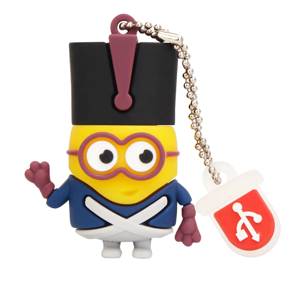 Popular Usb Stick Cartoon Various Styles Little Yellow Man Usb Flash Drive 128GB 64GB 32GB 16GB Pen Drive 8GB 4GB Pendrive Gift (5)