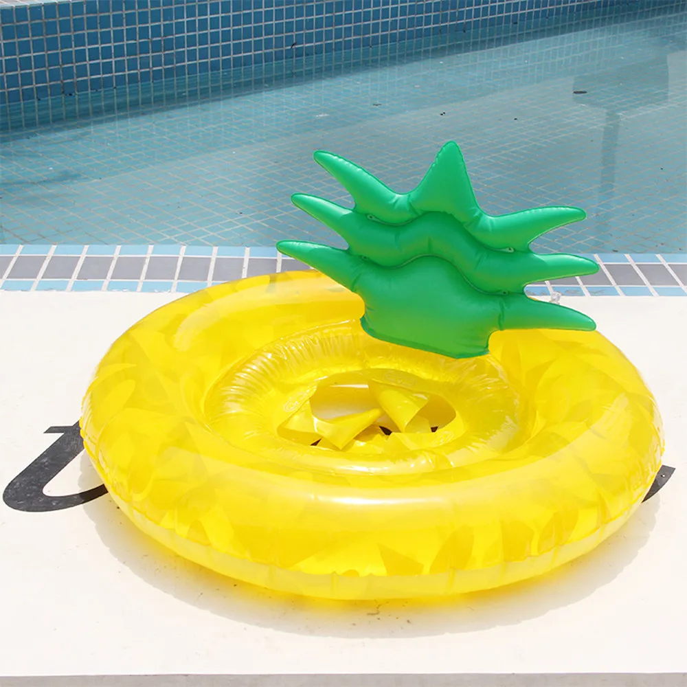 

Portable Summer Baby Kids Cartoon Safety Swimming Ring Inflatable Swim Beach Pool Children Pineapple Swimming Ring Cross Seat5.2