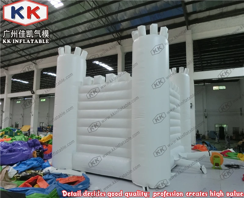 Гигантский надувной белый батут замок для свадебных вечеринок|bouncy castle|bouncy castle