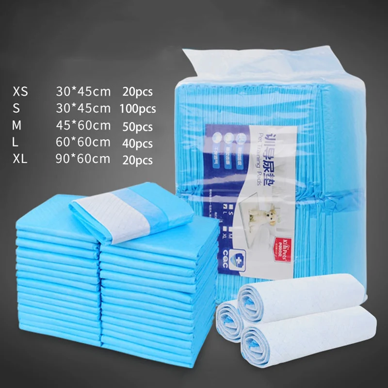 

5 Size Pet Diaper Super Absorbent Dog Training Pee Pads Healthy Clean Dog Pads Disposable Dog Diaper Puppy Training Practical