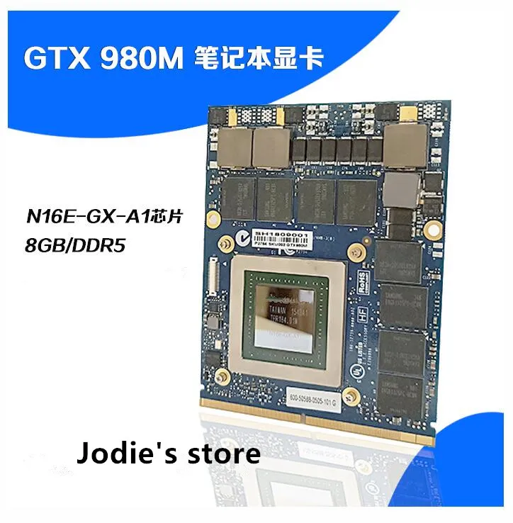 GTX980M GTX 980M видеографические Vga карты N16E-GX-A1 8 Гб GDDR5 для ноутбука для MSI 16F2 16F3 16F4 1762 1763 GT60 GT70 GT780