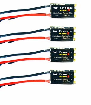 

4pcs FVT LittleBee BLHeli_S ESC DSHOT SPRING 20A /30AESC BLHeli S Speed Controller 2-4S / 6Sfor FPV Raing Drone Quadcopter