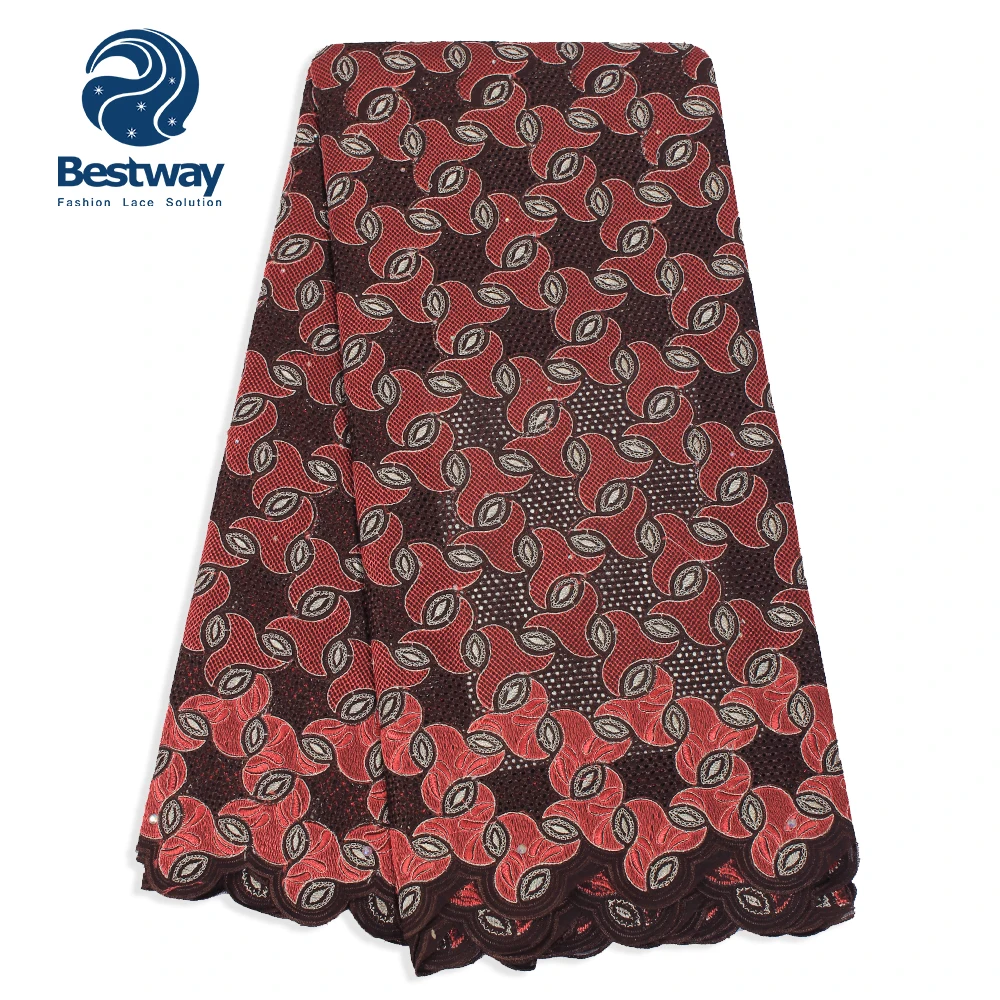 Bestway Африканский сухое кружево швейцарская вуаль Стразы швейцарская вуаль кружево высокое качество кружевная ткань для женского платья
