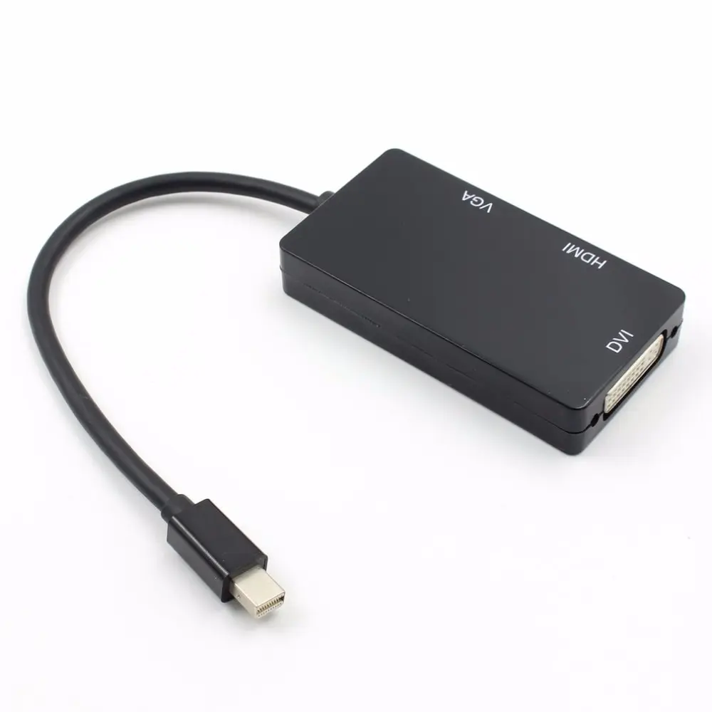Адаптер Thunderbolt Mini Displayport DP HDMI VGA DVI 3 в 1 кабель конвертер для MacBook Air Pro Microsoft surface pro 2| |