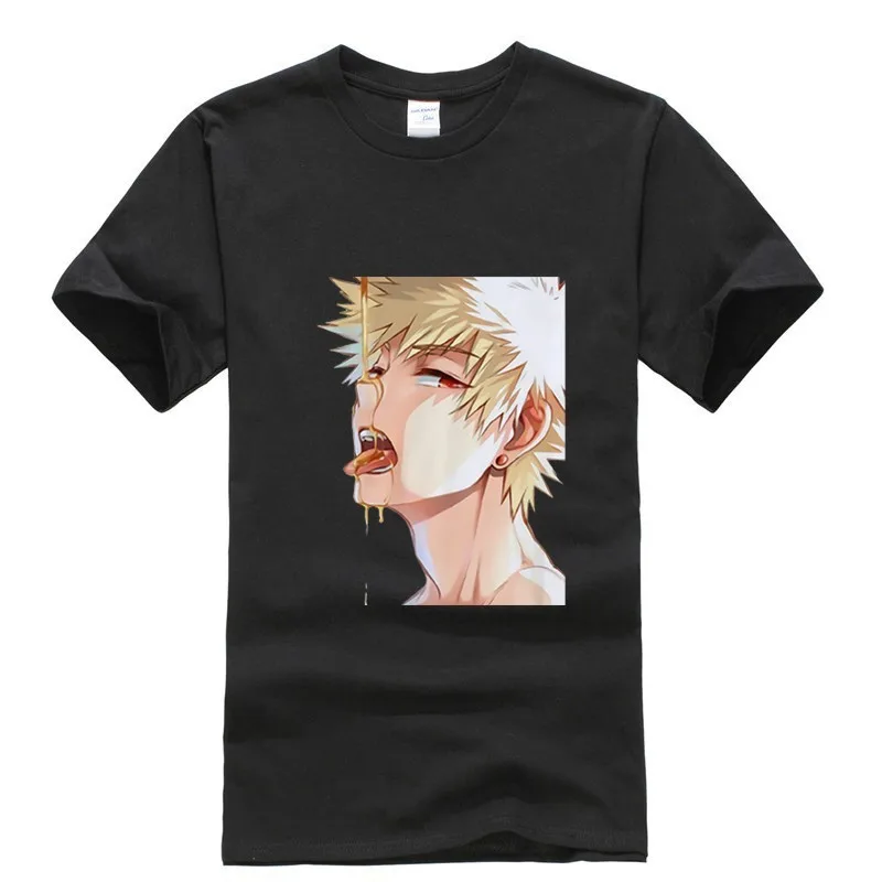 Новинка 2019 футболка с короткими рукавами ahegao himiko toga классное сексуальное черно
