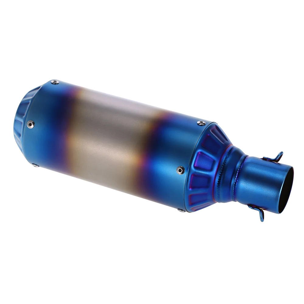 38mm 51 mm Refit Exhaust Blueing Stainless Steel Pipe For Motorcycle
