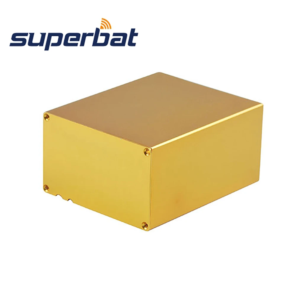 

Superbat 3.94"*3.27"*1.99" Golden Extruded Aluminum Electronic Project Power Unit Enclosure PCB Instrument Box DIY 100x83x50.5M