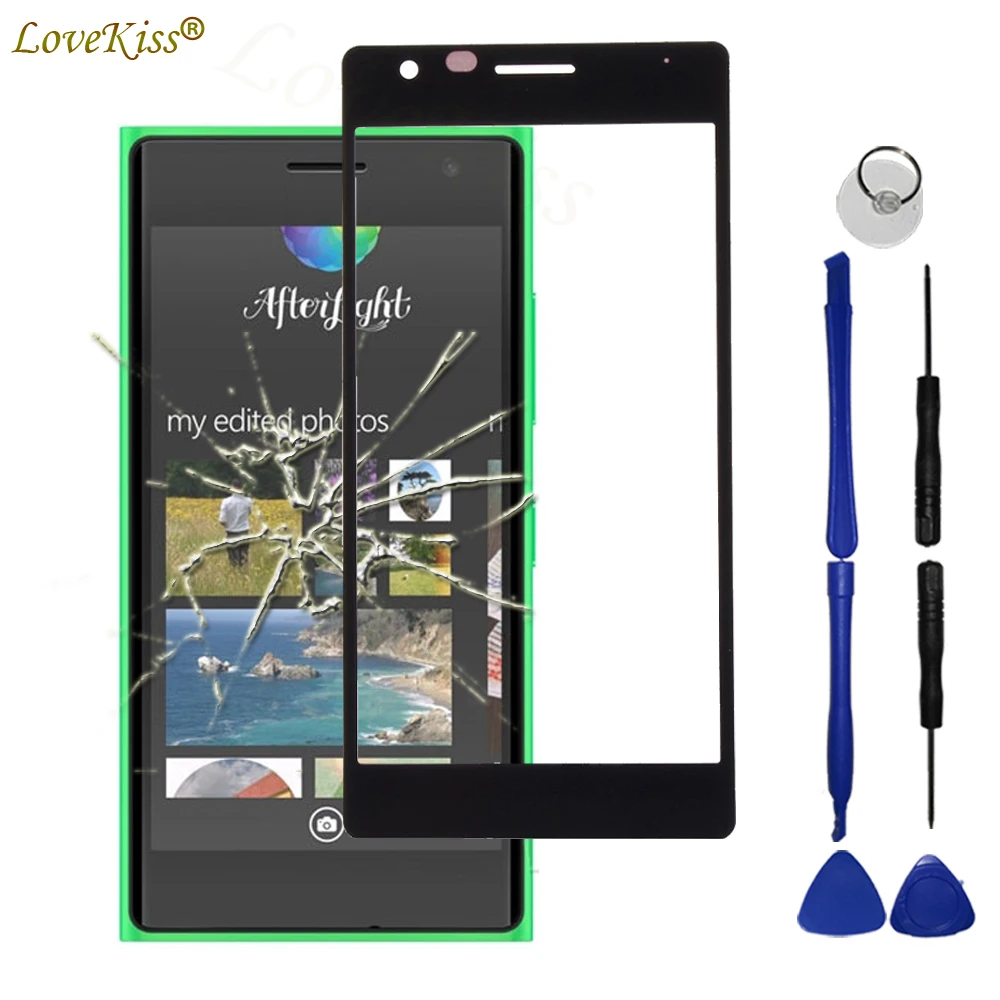 

N730 N735 Front Panel For Nokia Lumia 730 735 Touch Screen Sensor LCD Display Digitizer Glass Cover Touchscreen Replacement Tool