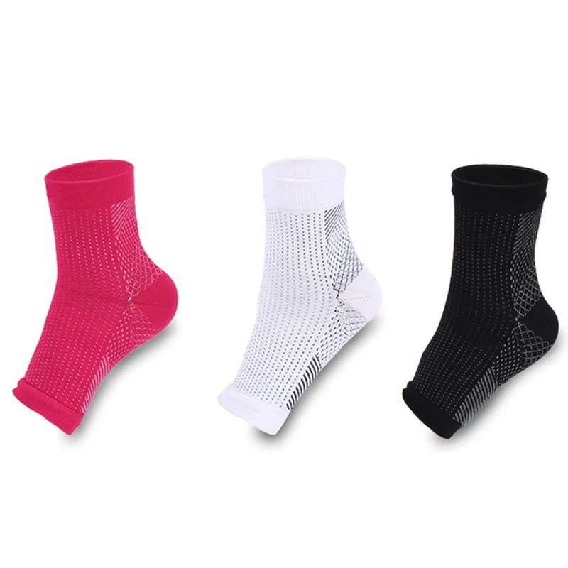

1 Pair Ankle Support Women Men Anti Fatigue Compression Foot Sleeve For Outdoor Basketball Football Sports Ankle Brace Support