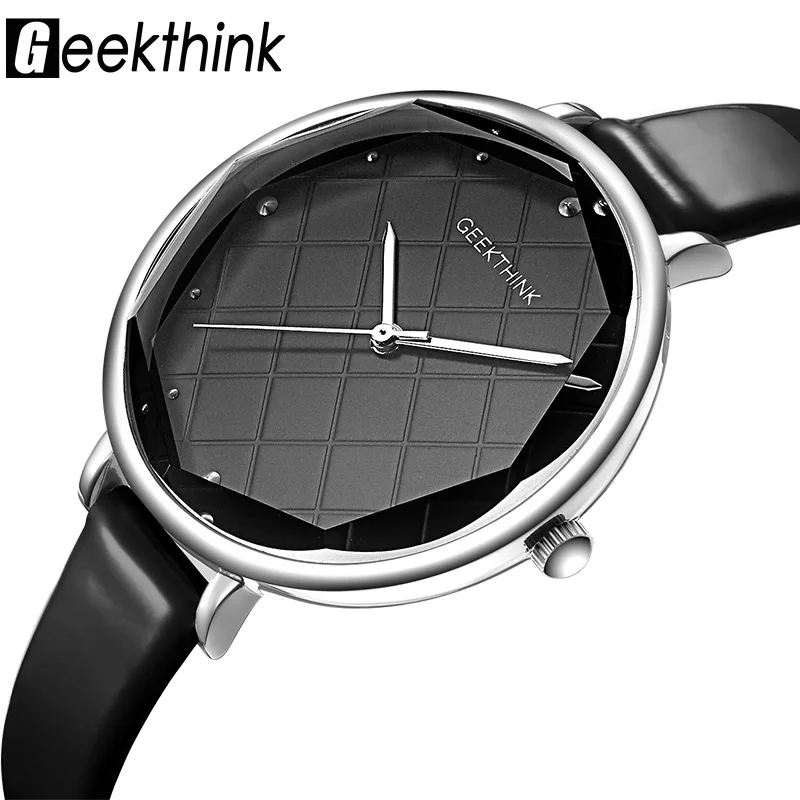 

Geekthink Fashion Quartz Watches Women Diamonds Wrist Watch Leather Top Luxury Brand Ladies Dress Clock Female New relogio