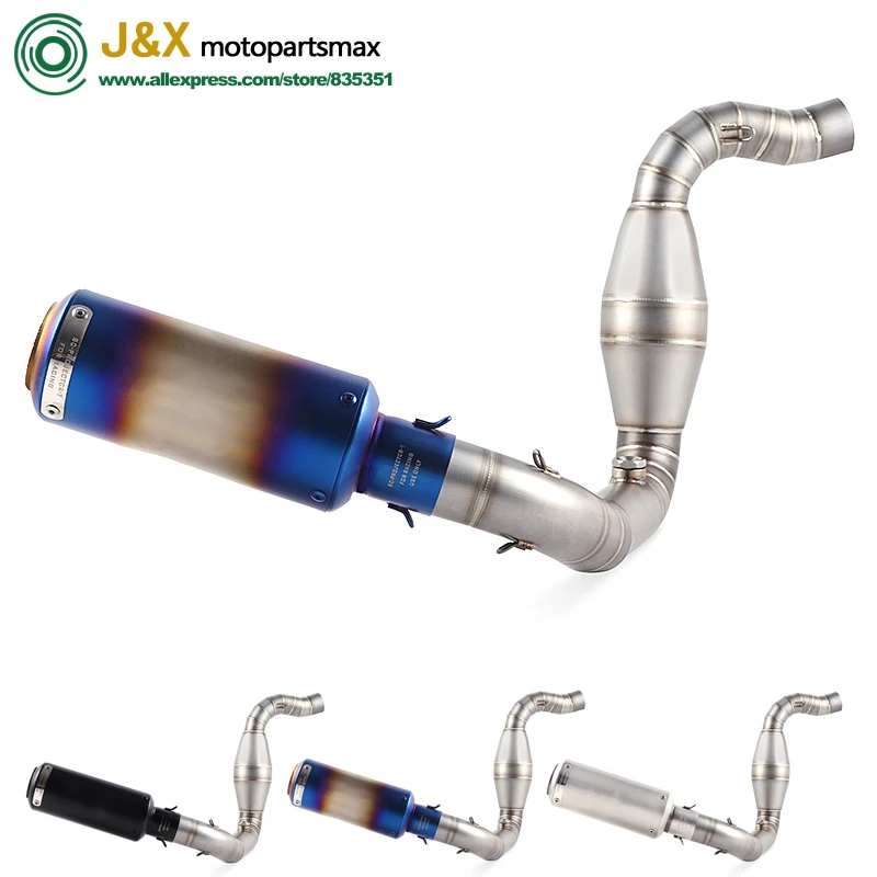 

Motorcycle Full System Exhaust Muffler Escape Slip On for bmw G310R G310GS G 310R G 310GS Middle Contact Pipe With DB-KILLER
