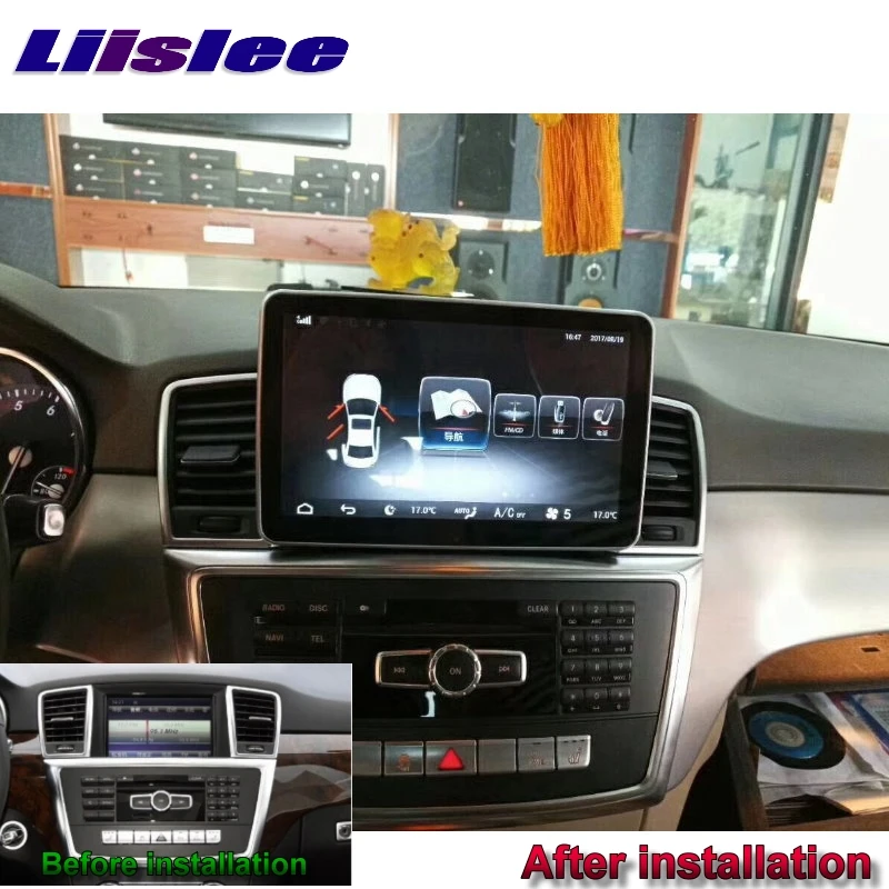 Best Liandlee Car Multimedia Player NAVI For Mercedes Benz MB ML Class W166 2011~2015 Car Radio Stereo CarPlay Adapter GPS Navigation 2