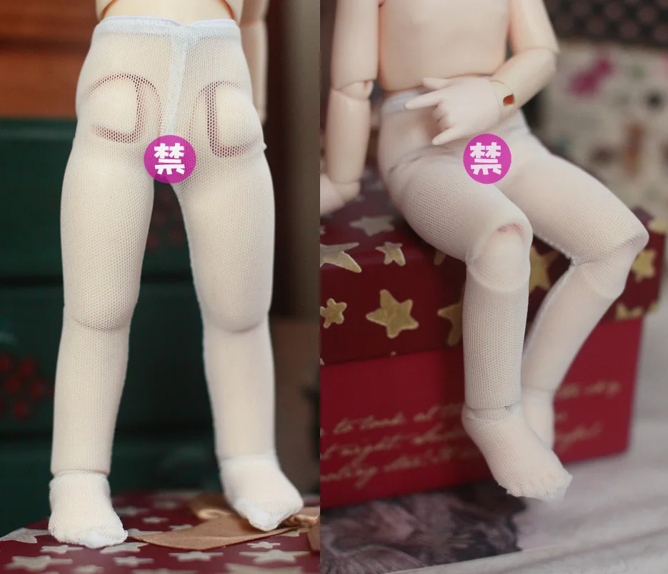 1/6 BB YOSD BJD сетчатые леггинсы, белые штаны для предотвращения крашения, аксессуары для куклы, носки для куклы