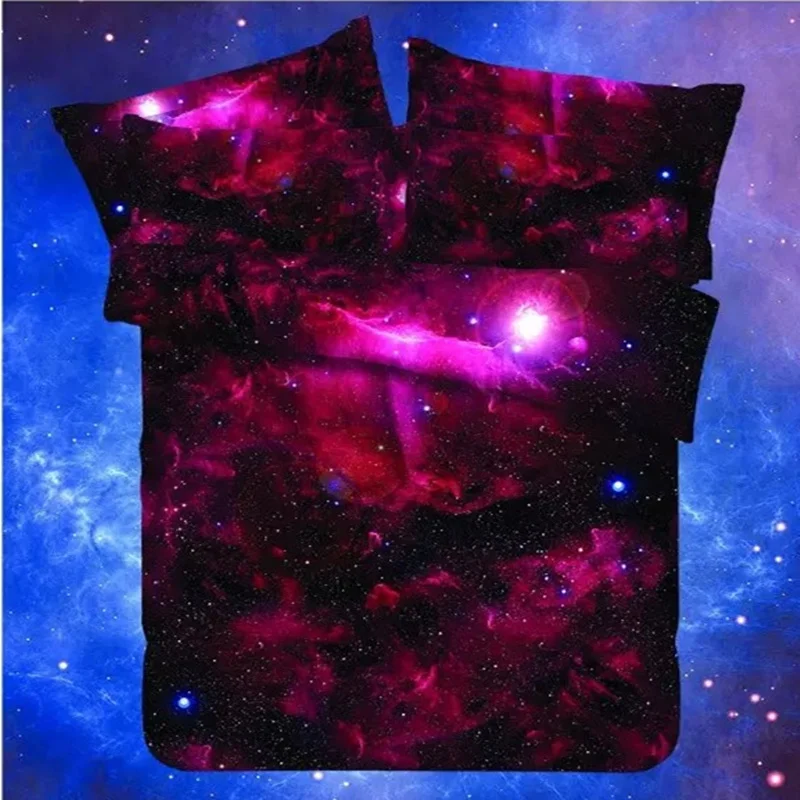 

beauty Universe galaxy star 3d printing bedding set girl adult decor full queen size bed linens quilt duvet covers home textile