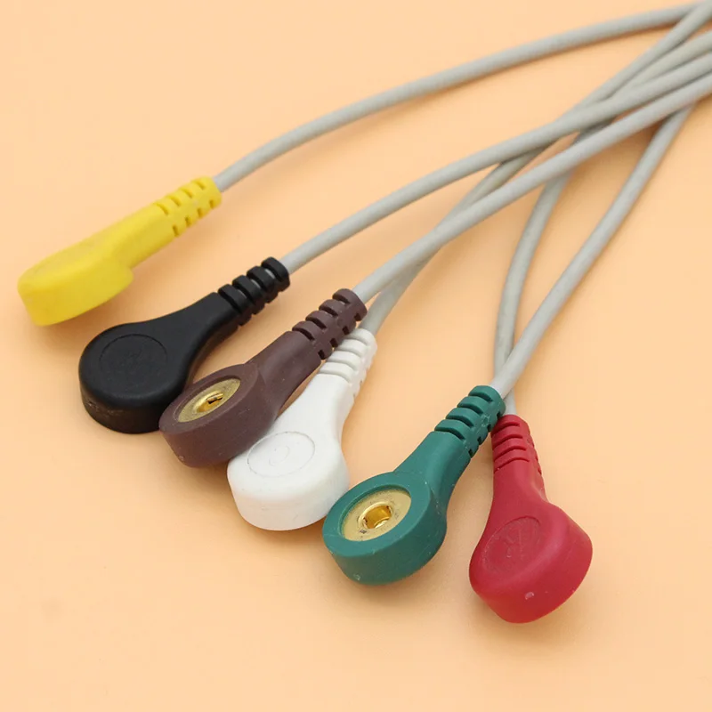 Кабель 12P ECG EKG с 6 проводами и электродным выводом для Nihon Kohden BSM 2300/4100/5100 кабелем