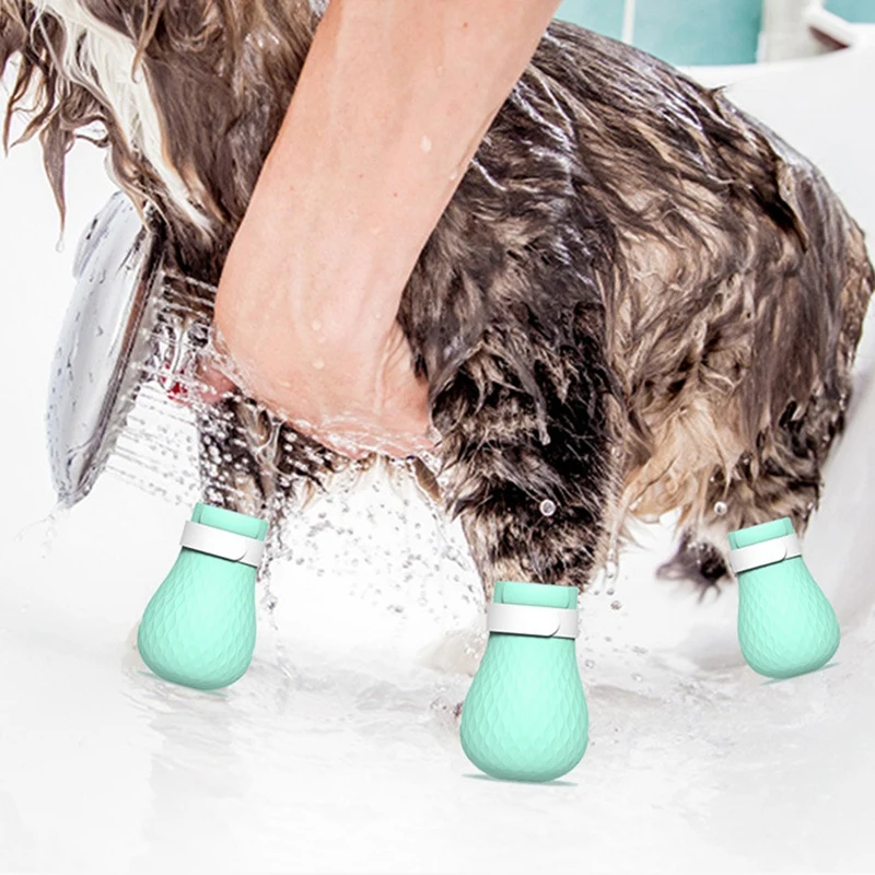 4 Pcs/Set Pet Cat Anti-Shoes Boots Adjustable Anti-Scratch Cat Glove For Bathing Feeding Medicine For Cats Cat Grooming Wash C 4 Pcs/Set Pet Cat Anti-Shoes Boots Adjustable Anti-Scratch Cat Glove For Bathing Feeding Medicine For Cats Cat Grooming Wash C