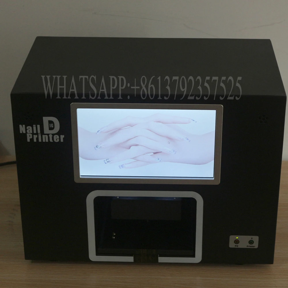  CE FREE SHIPPING digital nail art machine with computer and touch screen