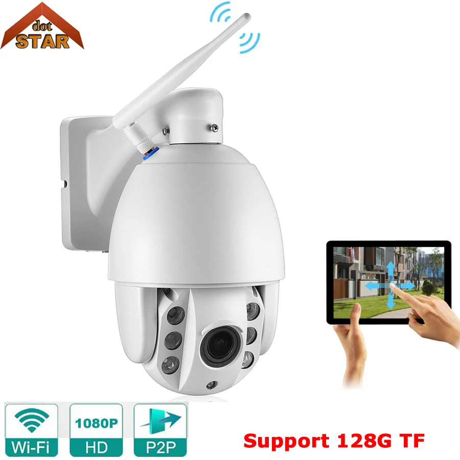 Stardot Мини Wifi камера 1080P HD PTZ панорамирование/наклон/зум Автофокус ИК Ночное
