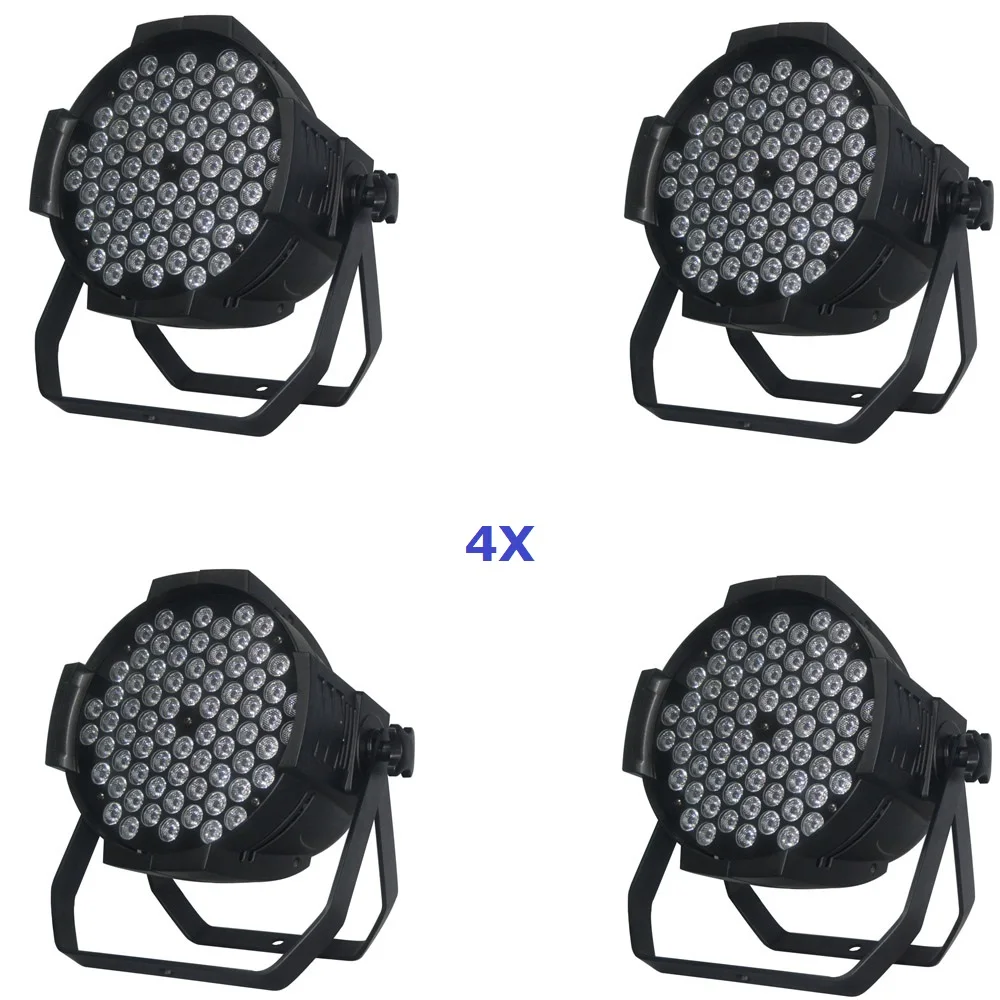 

4Pcs/Lot Newest 72X3W RGBW Single Color Non-Waterproof Led Stage Par Lights With 8/4 DMX Channels AC110-220V Fast Shipping