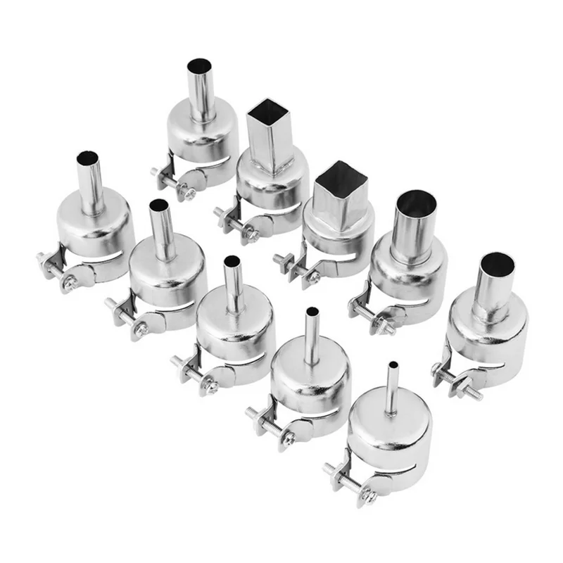 

Universal Hot Air Gun Nozzle Universal Gun Nozzle For 850 850A 852 852D 852D+ 898D Soldering Station Attachments