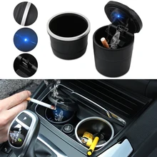 Авто светодиодный Съемная автомобильная пепельница для Fiat 500 Opel Insignia идеально подходит для Suzuki Swift/Sx4 hyundai Ix35 Creta Ix25 Nissan Juke, Qashqai Micra