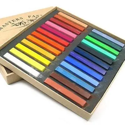 24 Color Soft Chalk Pastel For BJD SD DOD Dollfie Make Up Face Up Tool Set