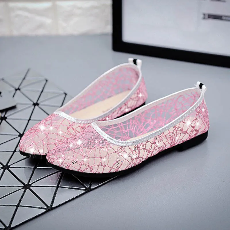 

Women's Sandals Lady Girl Sandals Summer Flats Sandalias Casual Jelly Shoes Sandals Hollow Out Mesh Flats Femininas Women Sandal