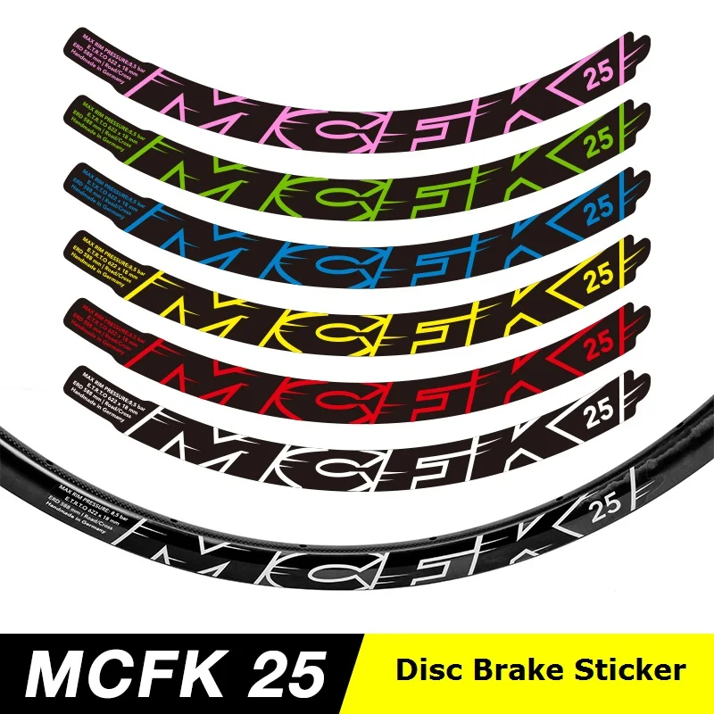

Two Wheel Stickers Set for MCFK 25 Disc Brake Road Bike Bicycle Cycling Decals bicycle decals