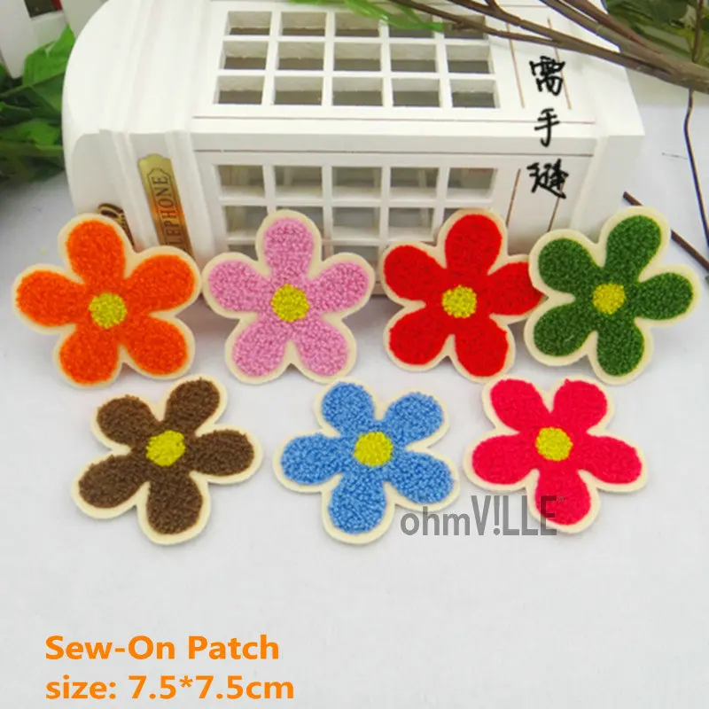 2016 Fallout Sew-on Patches Towel Embroidery Seven Color Flowers&quoteasy To Apply Just Patch&quot100% Quality Assurance+free Shipping | Дом и