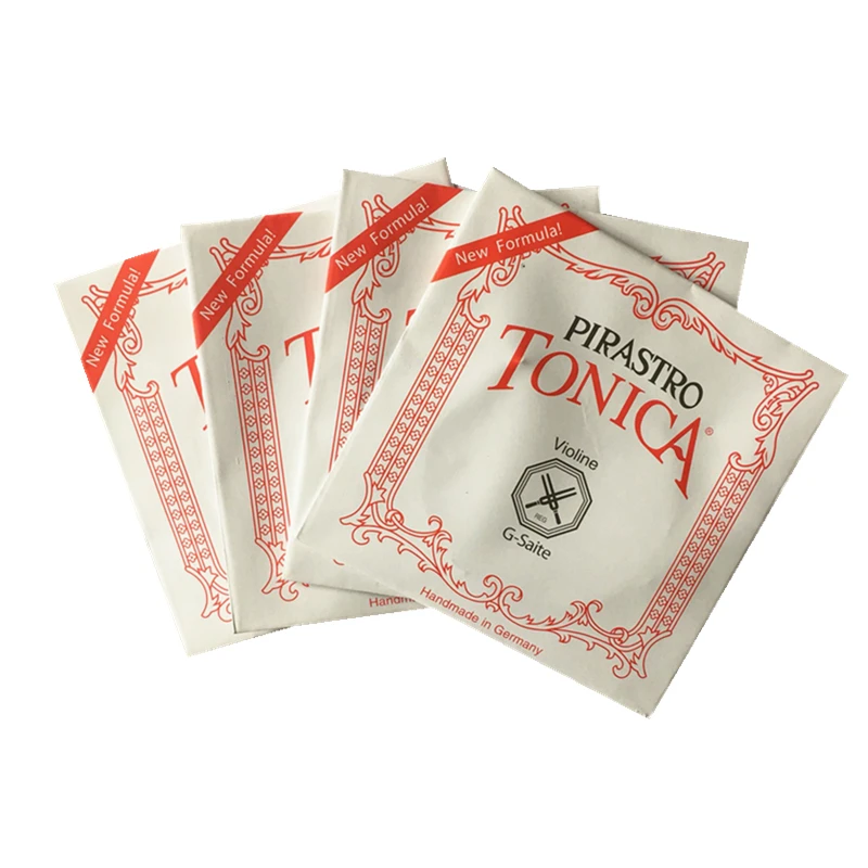 

Wholesale German Pirastro Tonica Violin Strings New Formula Full Set Ball End A, E, G, D Violino String For 3/4 4/4 Violin