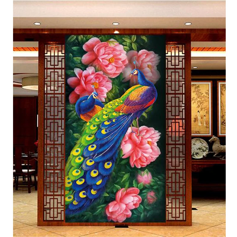 

Youran Diamond Mosaic,Pattern,Peacock,Animal,5D DIY Diamond Painting,Cross Stitch,Full,Diamond Embroidery,Home Decoration,Gifts