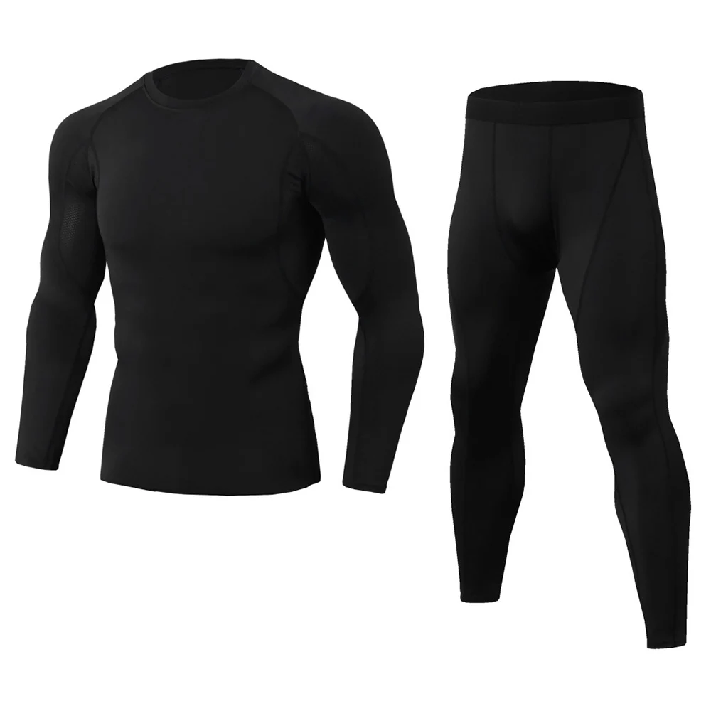 

Men Gym Fitness Clothing Set Sportswear Quick Dry Men's Running Compression Suits Tight Fitness Sport Suit Jogging Men's Outdoor