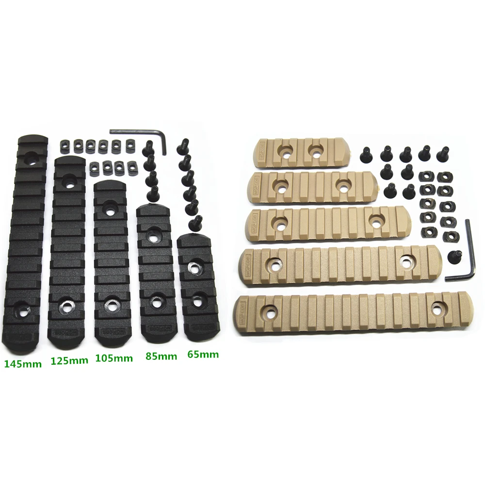 Высокое качество 5 7 9 11 13 слотов м LOK Rail Basic Segment Handguard Section Aircraft Grade Polymer Picatinny Weaver для