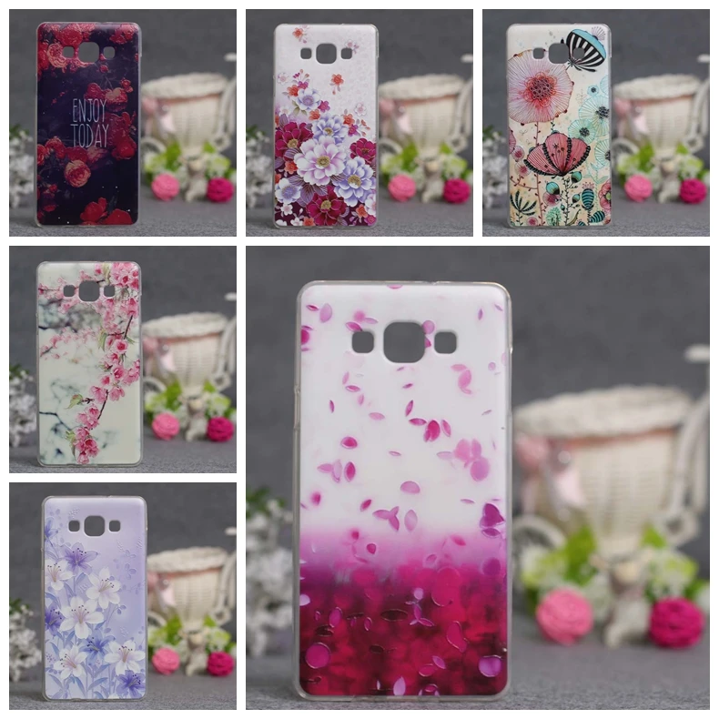 

Phone Cover For Samsung Galaxy A7 2015 Case 3D Relief Painting Soft TPU Back Cover for Samsung A7 2015 A700 A700F Case Silicon