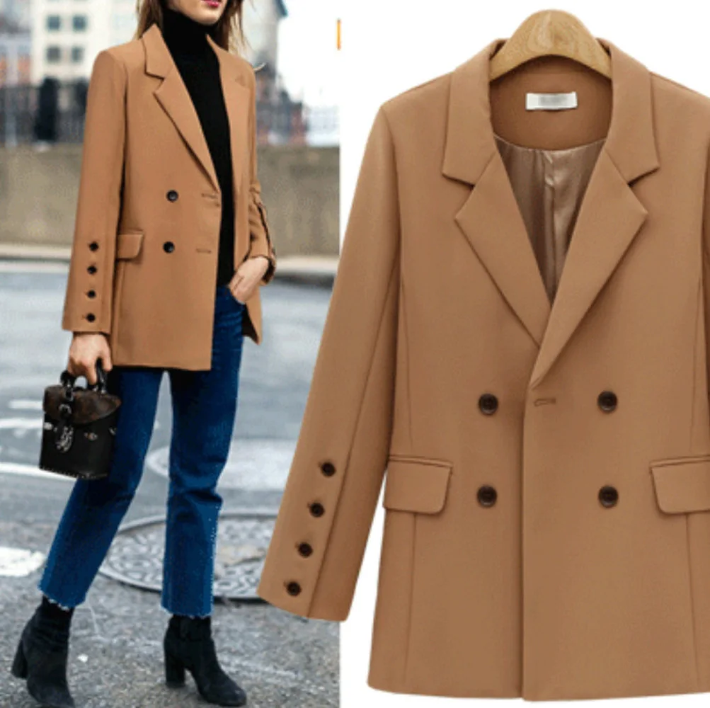 2018 Autumn New Style Versatile Loose Fit Long Women Suit