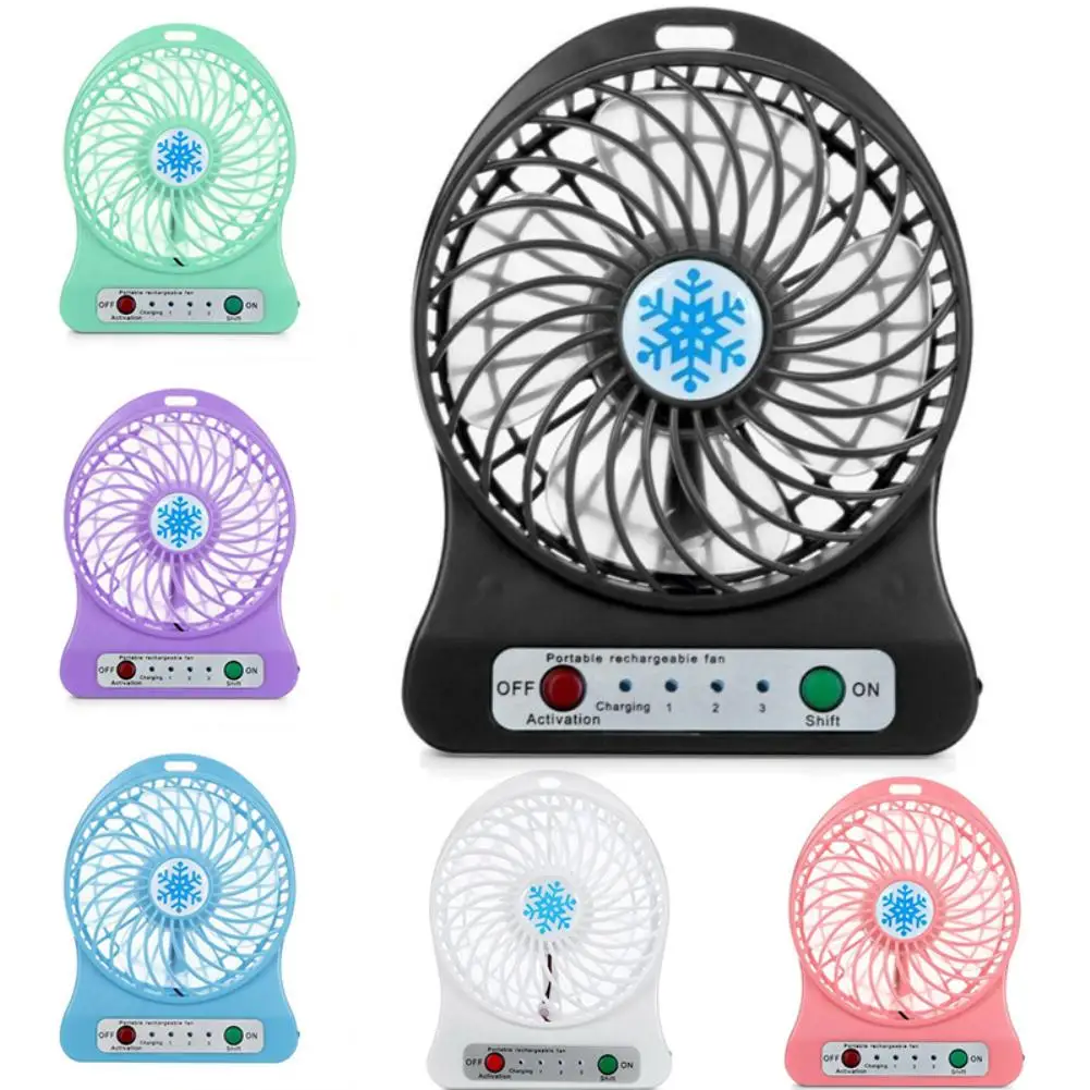 

Portable Colorful Summer Cooling Fan USB Mini Desktop Tabletop Speed Adjustable Cooler
