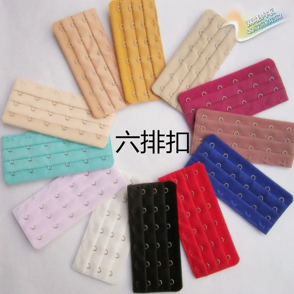 

1pcs Bra Extenders Strap Buckle Extension 3Rows 6 Hooks Clasp Straps Women Bra Strap Extender