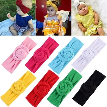 

Newborn Baby Kids Girls Infant Tie Knot Headband Elastic Headwear Turban Knot W15