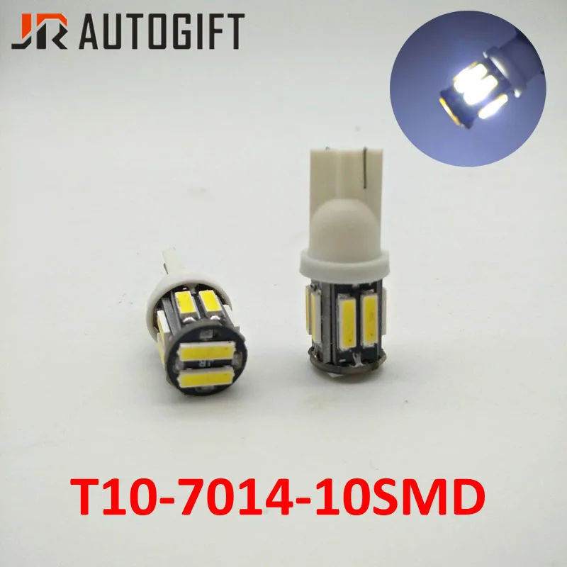 10 шт. 12В/24В W5W 7020 SMD автомобильный T10 светодиодный 194 168 клиновидный сменный задний