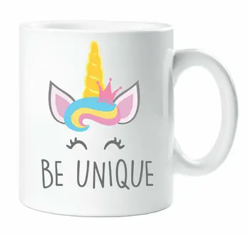 

Be Unique Unicorn Mug Girls Best Friend Birthday Christmas Daughter Gift