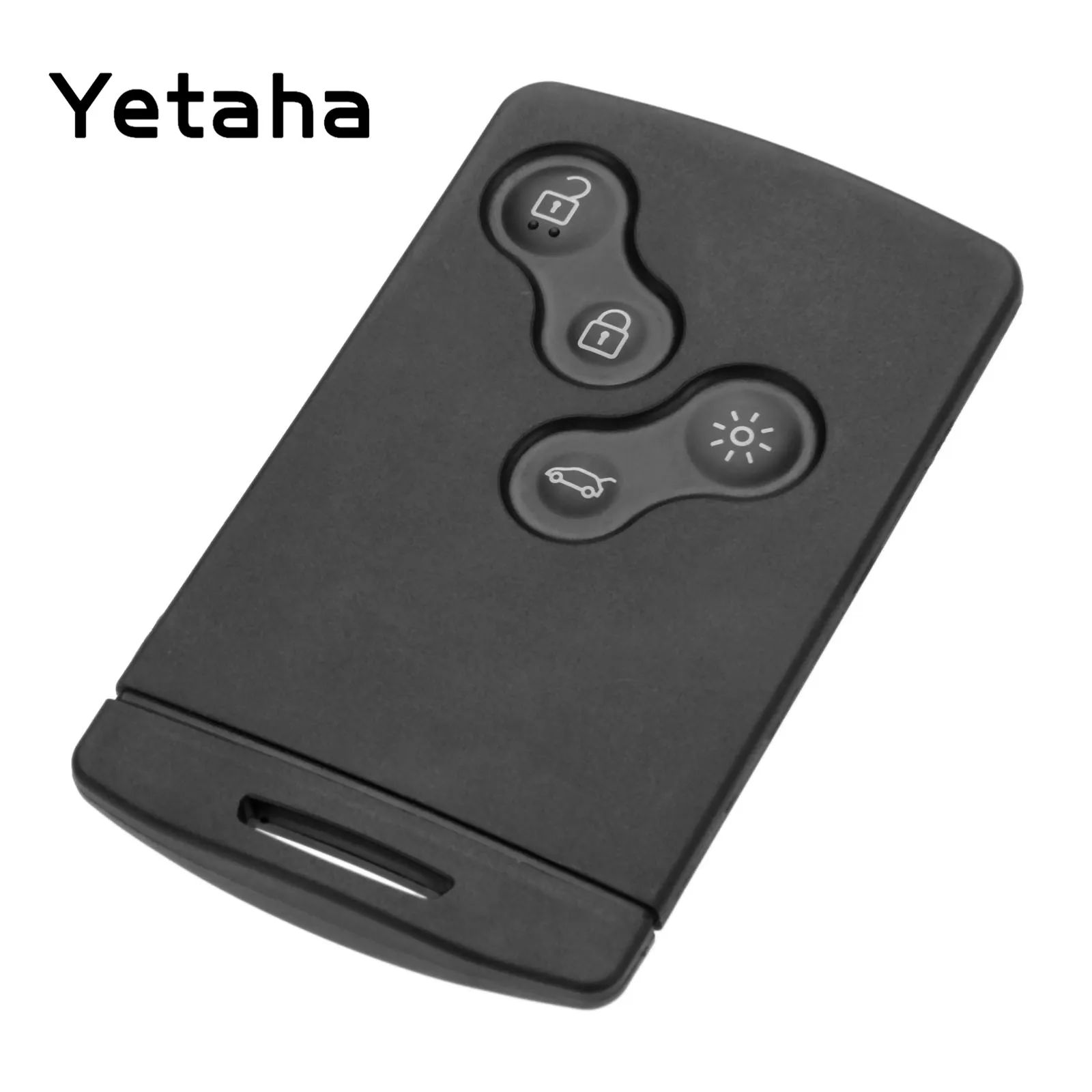 Yetaha 4 Buttons Car Smart Remote Key Card For Renault Koleos With PCF7952 Chip Uncut Blade 433 MHz Remtekey Yetaha 4 Buttons Car Smart Remote Key Card For Renault Koleos With PCF7952 Chip Uncut Blade 433 MHz Remtekey