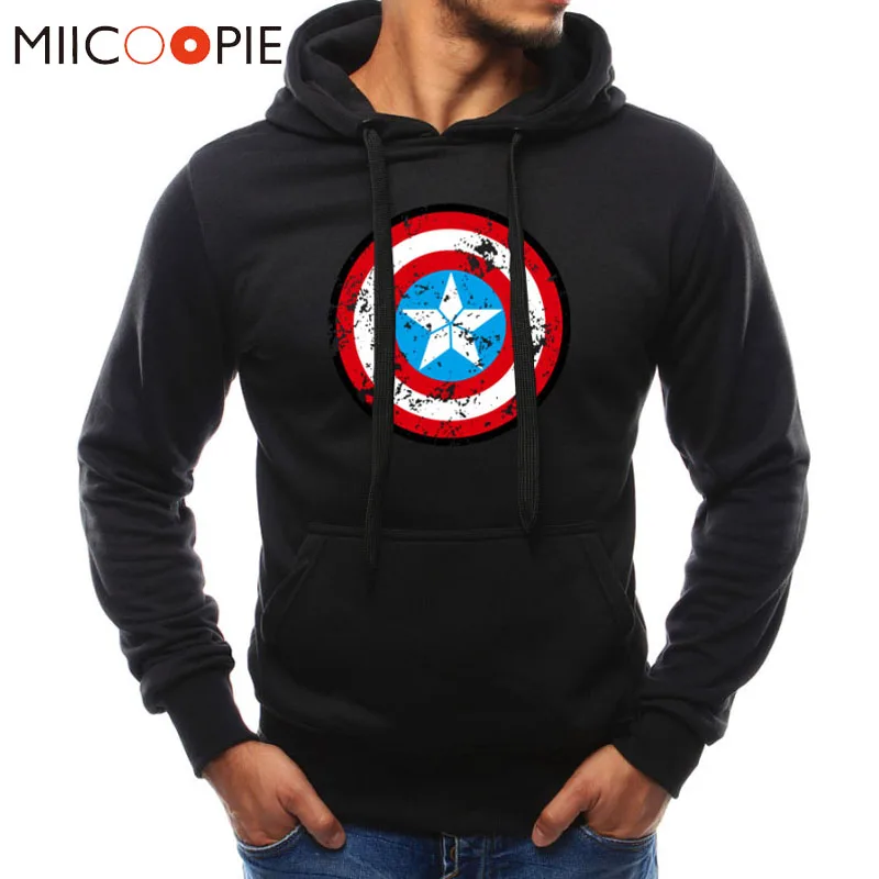 Comprar Sudaderas con capucha estampado Capitán América sudaderas con capucha para hombre superhéroe estampado 3D Casual para hombre Sudadera con capucha sudadera Streetwear chándales